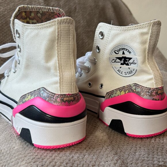 BRAND NEW Converse CPX70 HI TOP Pink and White Snakeskin Shoe, size 7.5 - Picture 5 of 8